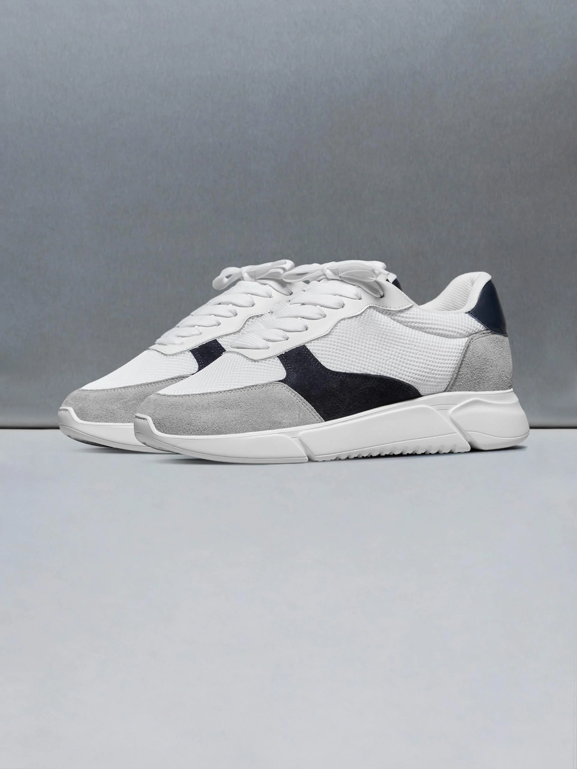 Active Runner in White Navy - Image 3