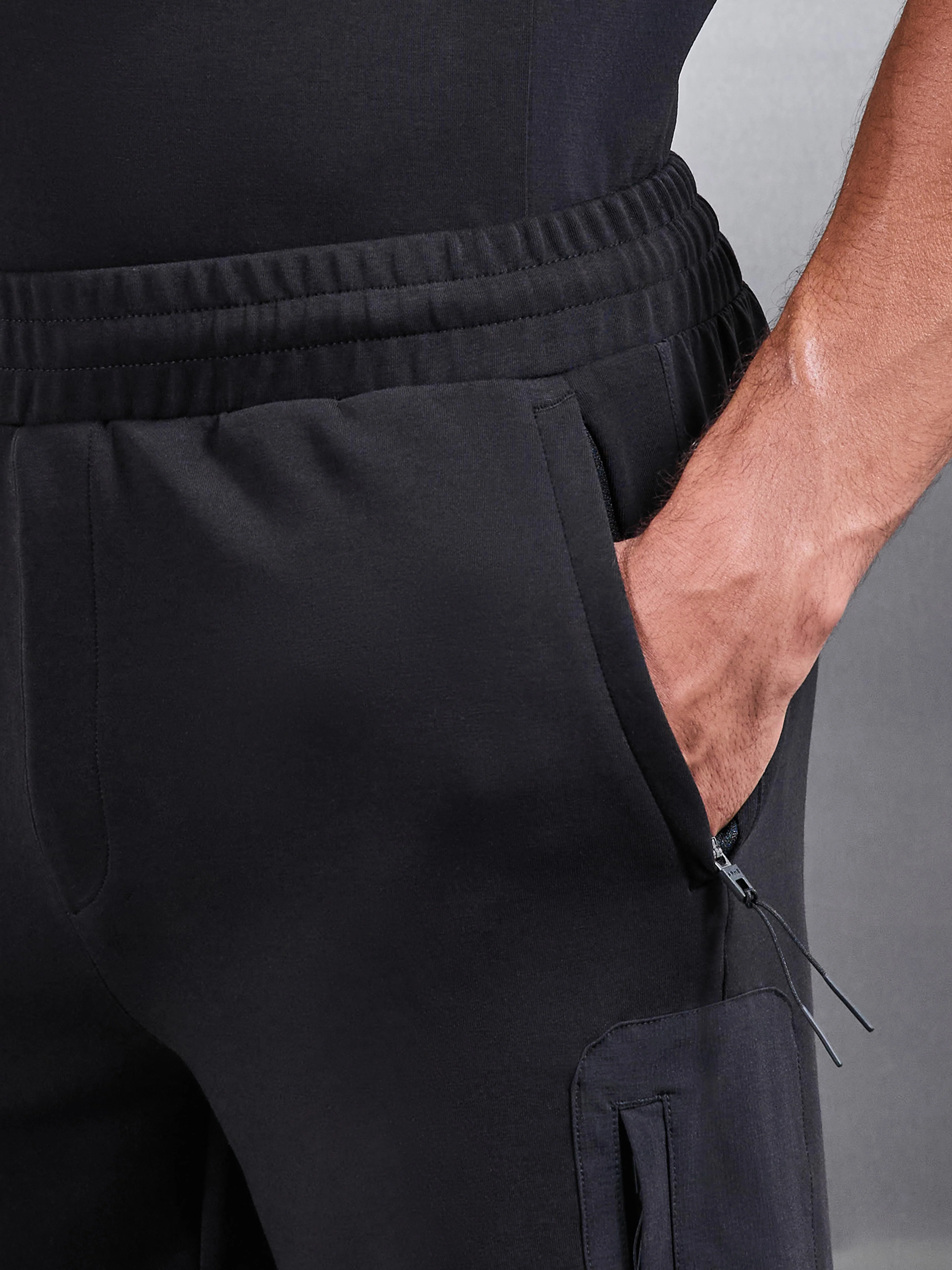 AirTech Hybrid Cargo Short in Black - Image 4