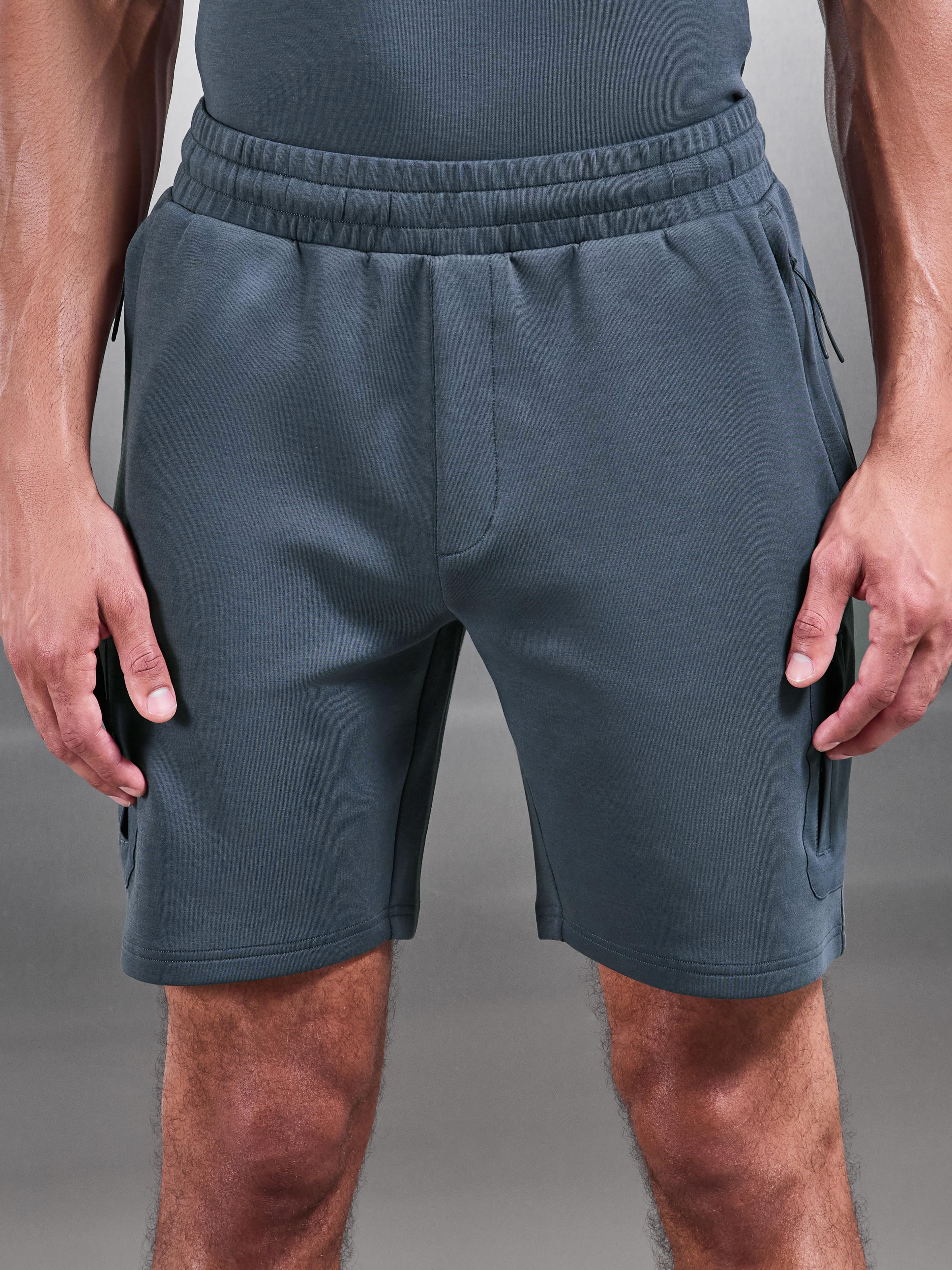 AirTech Hybrid Cargo Short in Slate Blue - Image 5