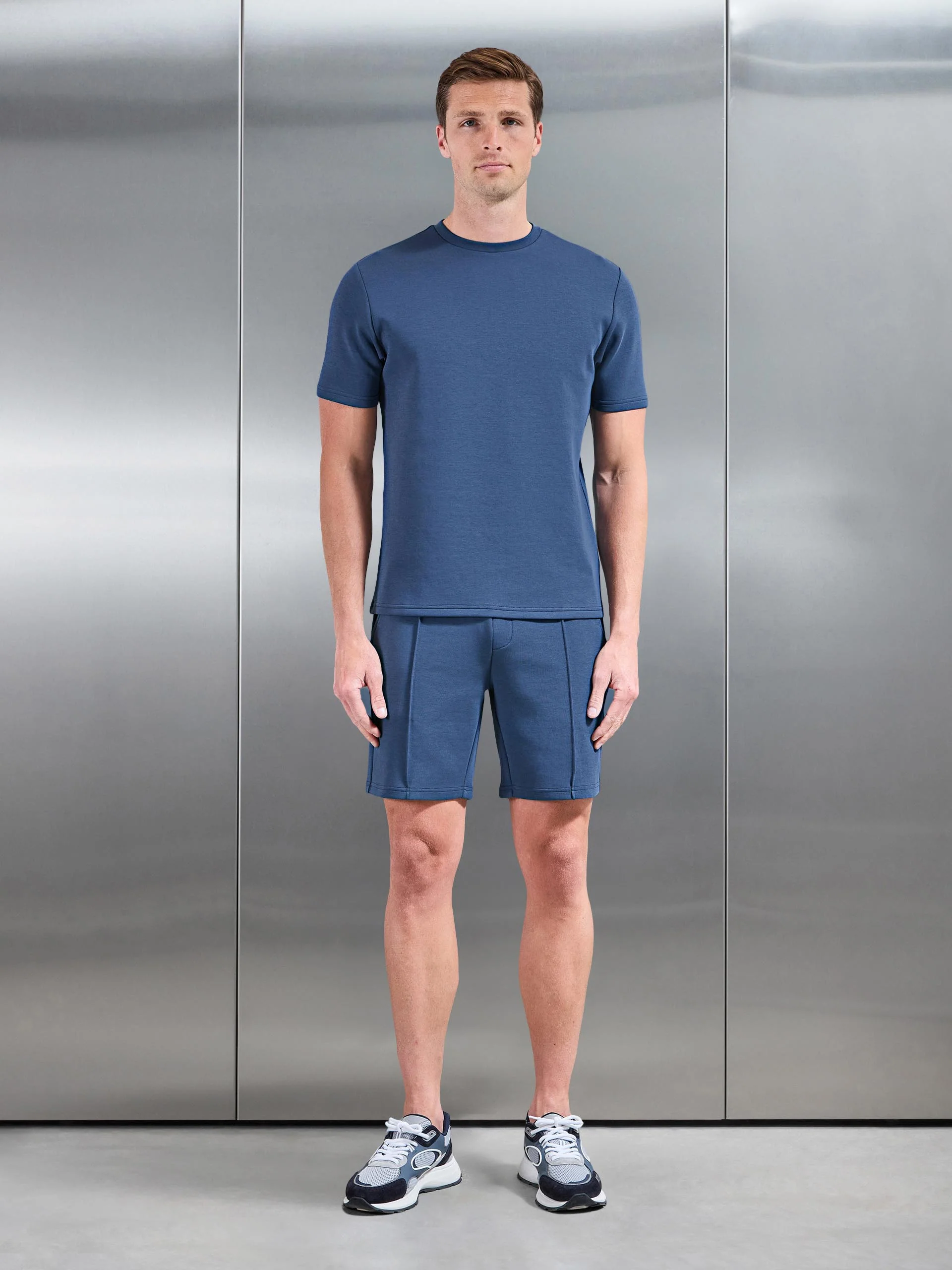 Everyday Luxe T-Shirt in Steel Blue - Image 2