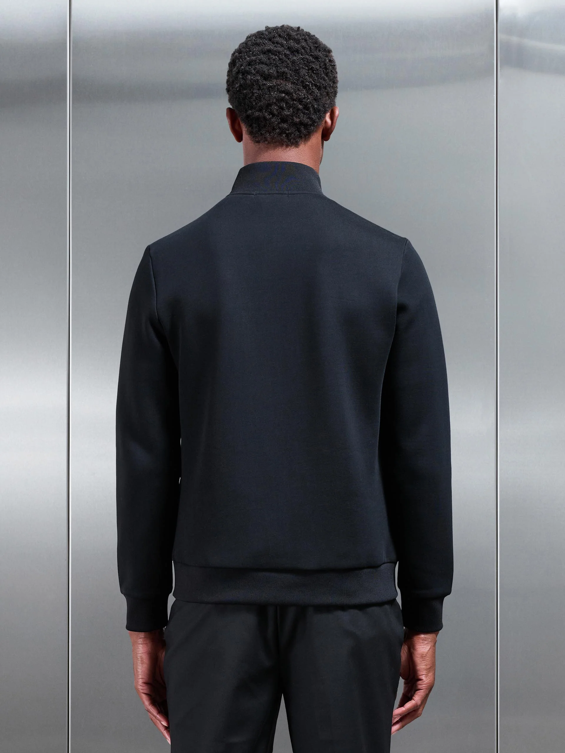 Hybrid Panel Puffer Jacket in Black - Image 3