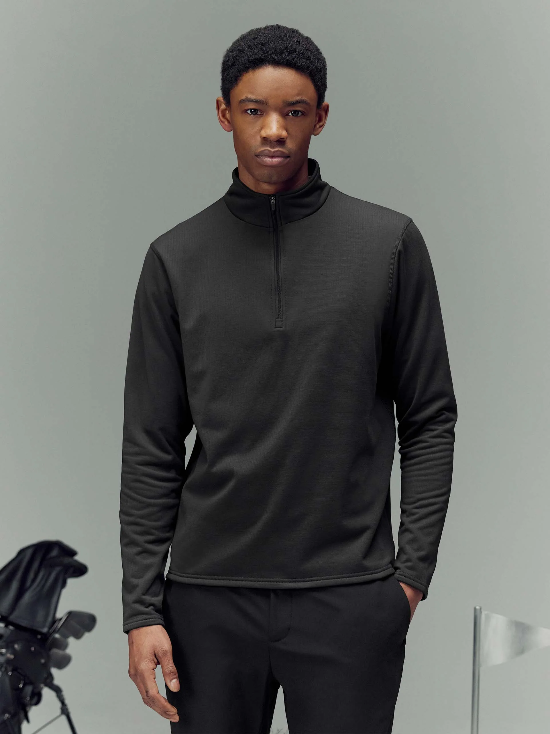 Insulating Golf Mid Layer in Grey