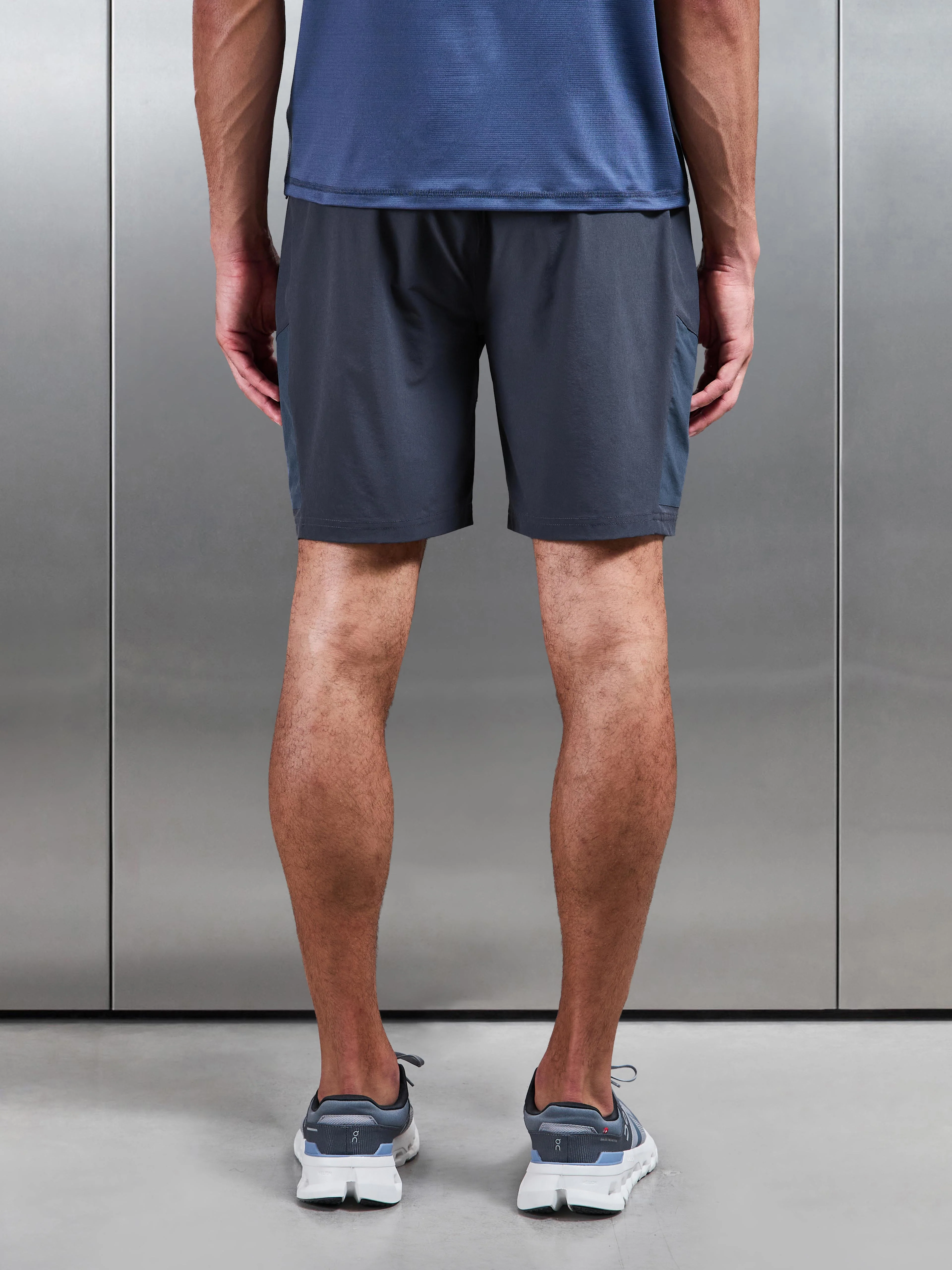 Utility Trail Cargo Short in Slate Blue - Image 7